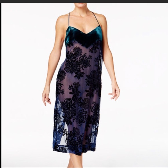 Free People Dresses & Skirts - Free people lace and velvet slip dress